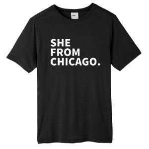 She From Chicago Tall Fusion ChromaSoft Performance T-Shirt