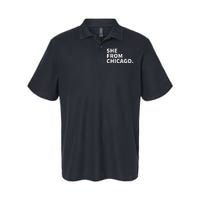 She From Chicago Softstyle Adult Sport Polo