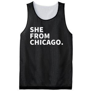 She From Chicago Mesh Reversible Basketball Jersey Tank