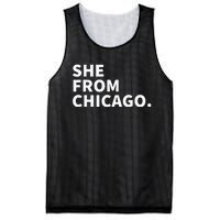 She From Chicago Mesh Reversible Basketball Jersey Tank