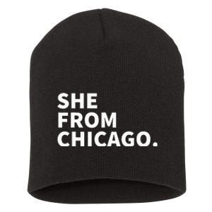 She From Chicago Short Acrylic Beanie