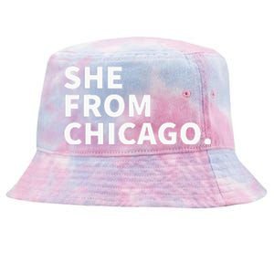 She From Chicago Tie-Dyed Bucket Hat