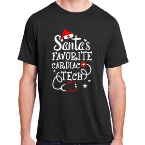 Santa's Favorite Cardiac Tech Christmas Cardiovascular Tech Gift Adult ChromaSoft Performance T-Shirt