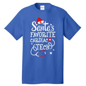 Santa's Favorite Cardiac Tech Christmas Cardiovascular Tech Gift Tall T-Shirt