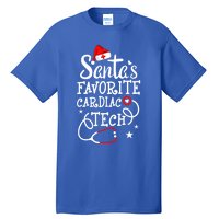 Santa's Favorite Cardiac Tech Christmas Cardiovascular Tech Gift Tall T-Shirt