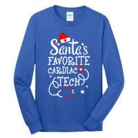 Santa's Favorite Cardiac Tech Christmas Cardiovascular Tech Gift Tall Long Sleeve T-Shirt