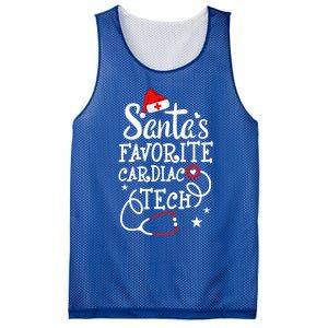 Santa's Favorite Cardiac Tech Christmas Cardiovascular Tech Gift Mesh Reversible Basketball Jersey Tank