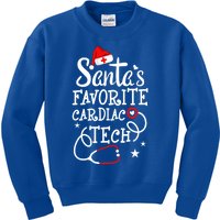 Santa's Favorite Cardiac Tech Christmas Cardiovascular Tech Gift Kids Sweatshirt