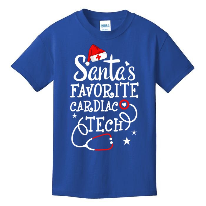 Santa's Favorite Cardiac Tech Christmas Cardiovascular Tech Gift Kids T-Shirt