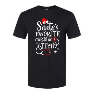 Santa's Favorite Cardiac Tech Christmas Cardiovascular Tech Gift Softstyle CVC T-Shirt