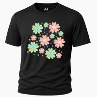 Spring Flower Cute Gift Cooling Performance Crew T-Shirt