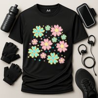Spring Flower Cute Gift Cooling Performance Crew T-Shirt
