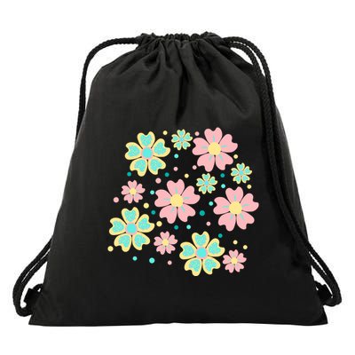 Spring Flower Cute Gift Drawstring Bag