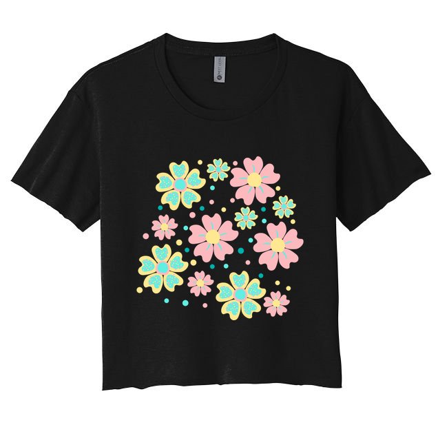 Spring Flower Cute Gift Crop Top