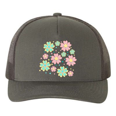 Spring Flower Cute Gift Yupoong Adult 5-Panel Trucker Hat