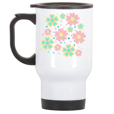 Spring Flower Cute Gift Stainless Steel Travel Mug