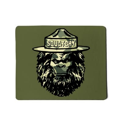 Squatchy Funny Camping Vintage Smokey The Bigfoot Bear Keep Mousepad