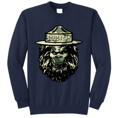 Squatchy Funny Camping Vintage Smokey The Bigfoot Bear Keep Tall Sweatshirt