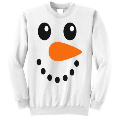 Snowman Face Costume Become a Snowman Sweatshirt