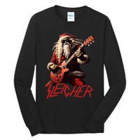 Sleigher Funny Christmas Heavy Metal Music Tall Long Sleeve T-Shirt