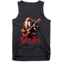 Sleigher Funny Christmas Heavy Metal Music Tank Top