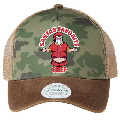 Santas Favorite Chef Funny Chef Gift Legacy Tie Dye Trucker Hat