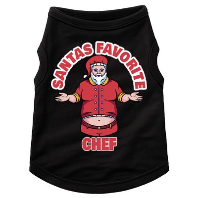 Santas Favorite Chef Funny Chef Gift Doggie Tank