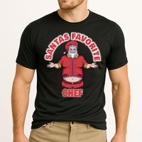 Santas Favorite Chef Funny Chef Gift Cooling Performance Crew T-Shirt