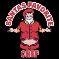 Santas Favorite Chef Funny Chef Gift Cooling Performance Crew T-Shirt