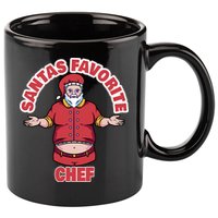 Santas Favorite Chef Funny Chef Gift 11oz C Handle Ceramic Mug