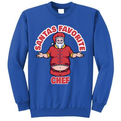 Santas Favorite Chef Funny Chef Gift Sweatshirt