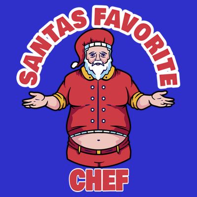 Santas Favorite Chef Funny Chef Gift T-Shirt