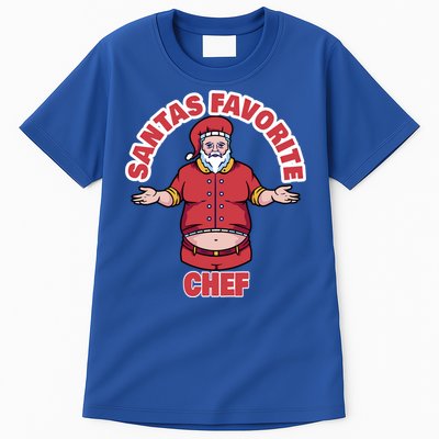 Santas Favorite Chef Funny Chef Gift Tall T-Shirt