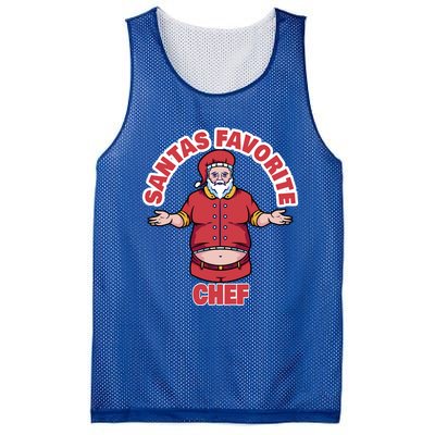 Santas Favorite Chef Funny Chef Gift Mesh Reversible Basketball Jersey Tank