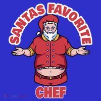 Santas Favorite Chef Funny Chef Gift Womens T-Shirt