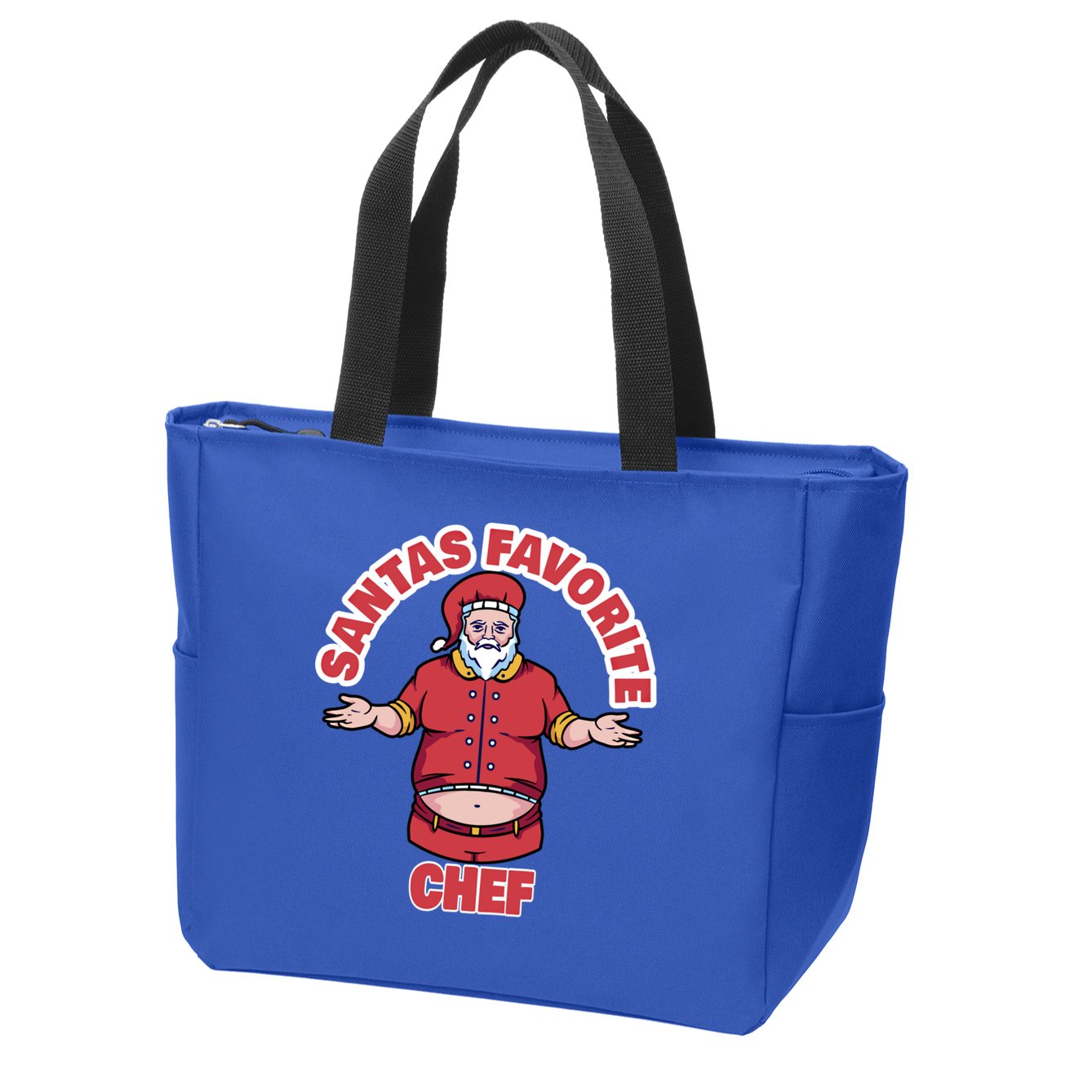 Santas Favorite Chef Funny Chef Gift Zip Tote Bag