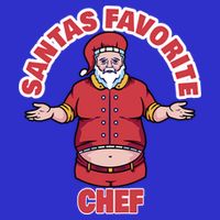 Santas Favorite Chef Funny Chef Gift Zip Tote Bag