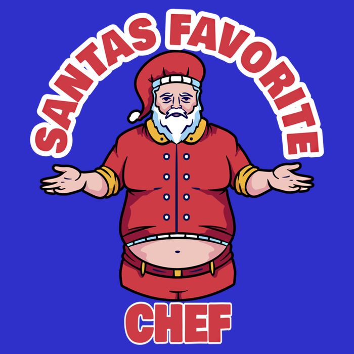 Santas Favorite Chef Funny Chef Gift Zip Tote Bag