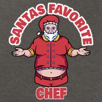 Santas Favorite Chef Funny Chef Gift Cotton Canvas Backpack