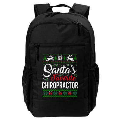 Santas Favorite Chiropractor Christmas Ugly Family Cute Gift Backpack