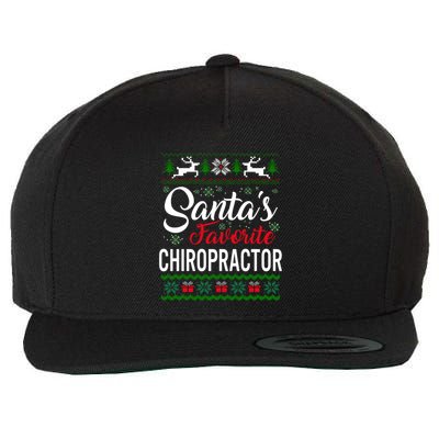 Santas Favorite Chiropractor Christmas Ugly Family Cute Gift Wool Snapback Cap