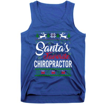 Santas Favorite Chiropractor Christmas Ugly Family Cute Gift Tank Top