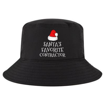 SantaS Favorite Contractor Christmas Hat Funny Xmas Cool Comfort Performance Bucket Hat