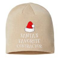 SantaS Favorite Contractor Christmas Hat Funny Xmas Sustainable Beanie