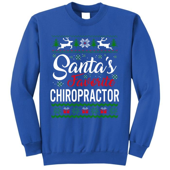 Santas Favorite Chiropractor Christmas Ugly Family Gift Sweatshirt