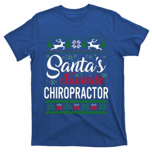 Santas Favorite Chiropractor Christmas Ugly Family Gift T-Shirt