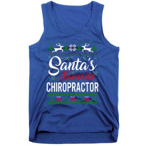 Santas Favorite Chiropractor Christmas Ugly Family Gift Tank Top