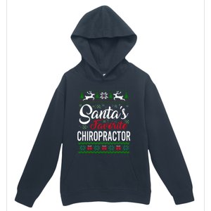 Santas Favorite Chiropractor Christmas Ugly Family Gift Urban Pullover Hoodie