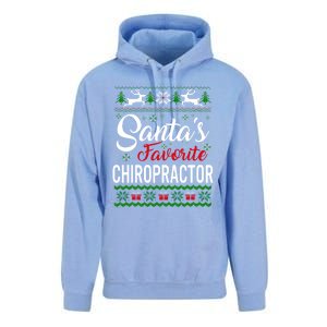 Santas Favorite Chiropractor Christmas Ugly Family Gift Unisex Surf Hoodie