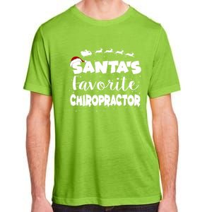 SantaS Favorite Chiropractor Christmas Gift Adult ChromaSoft Performance T-Shirt